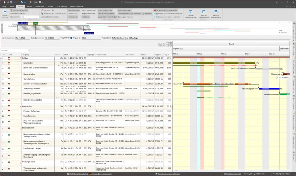 Baucontrolling Software zur Bauüberwachung