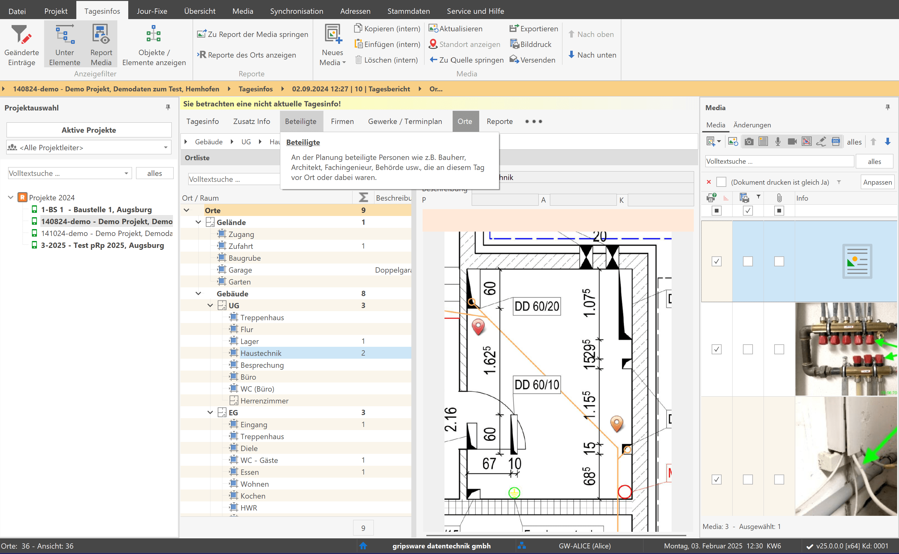 pro-Report Flex Plus - gripsware - Bauzeitenplanung, Bautagebuch ...