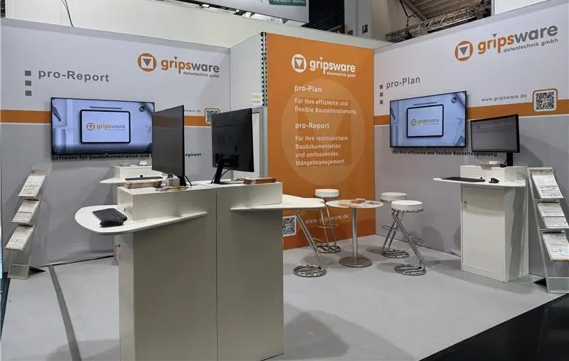 Messestand von gripsware auf der BAU 2025